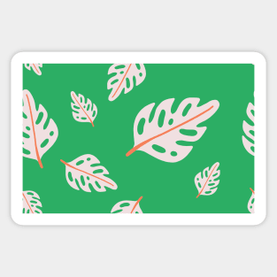 Monstera Leave Green T-Shirts, Pillows, Coffee Mugs, Phone Case, Stickers. Sticker